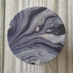 BUNDLE 10/$5 Cell Phone Grip BLACK WHITE MARBLE